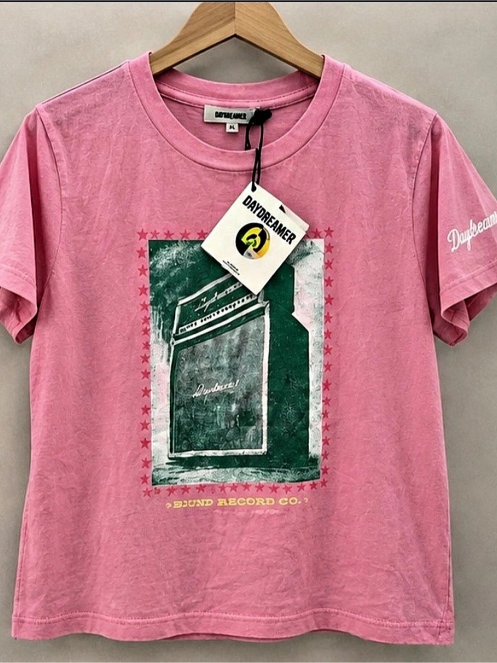 Daydreamer Amp Stack Sound Record Co Tee Pink XL